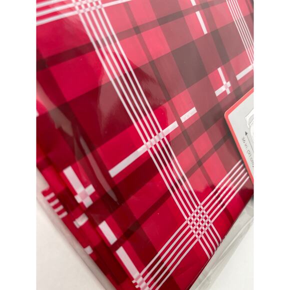 Christmas House Giant Gift Sack Bag 1 bag Plaid Red & White NEW - Picture 7 of 7